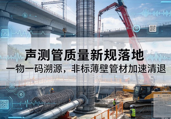 荔城声测管质量新规落地，一物一码溯源，非标薄壁管材加速清退